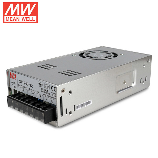 Mean Well RSP-240-12 DC12V 240Watt 20A UL Certification AC110-220 Volt Switching Power Supply For LED Strip Lights Lighting